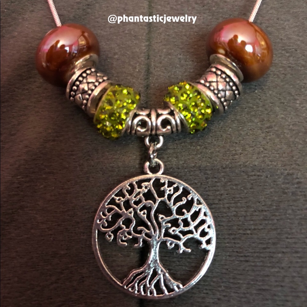 Handmade Necklace with a Tree of Life Charm